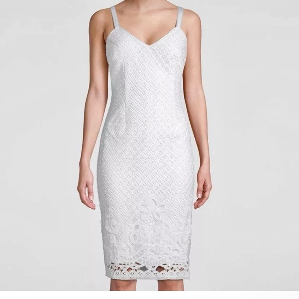 NEW WHBM White Sheath Dress - Size 14